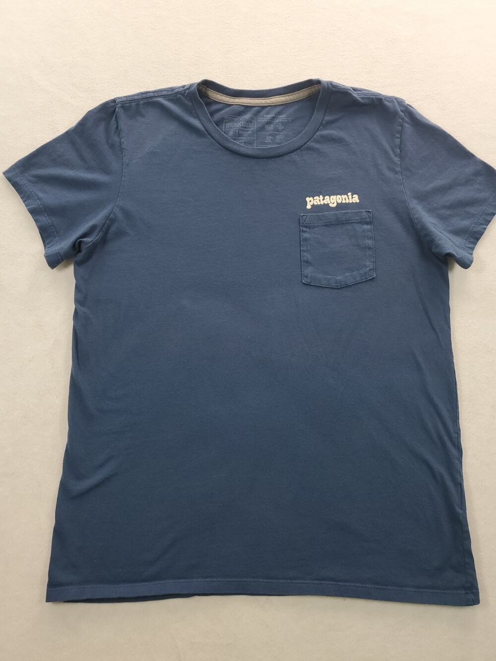 Patagonia Men's Small Navy Blue T-Shirt Recycled